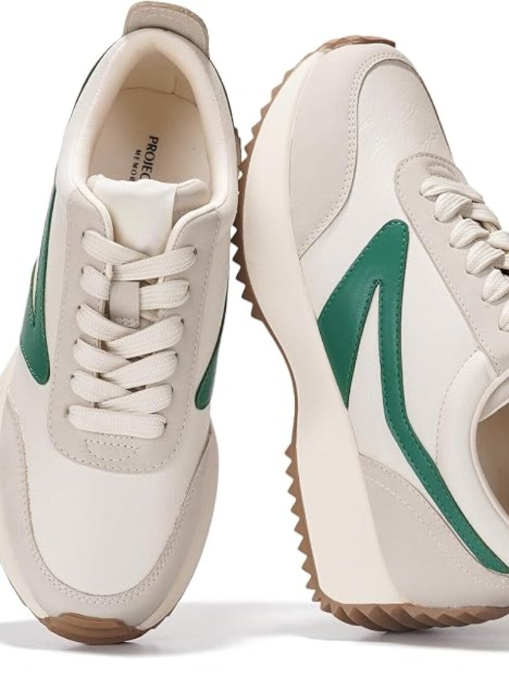 Women's White Balinda Closed Toe Lightweight Lace Up Fashion Walking Sneakers